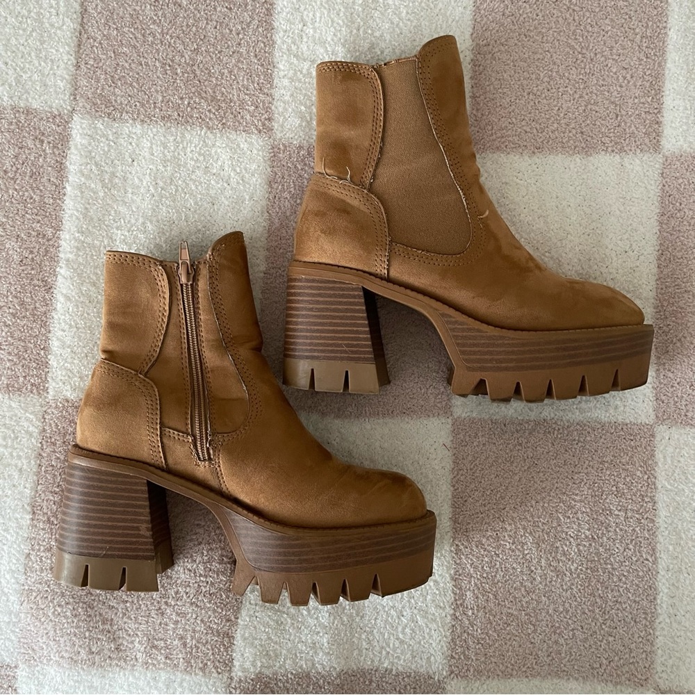 Amazing Lace Platform Booties